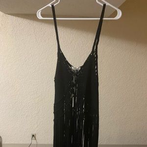 Woven macrame style swim suit cover up